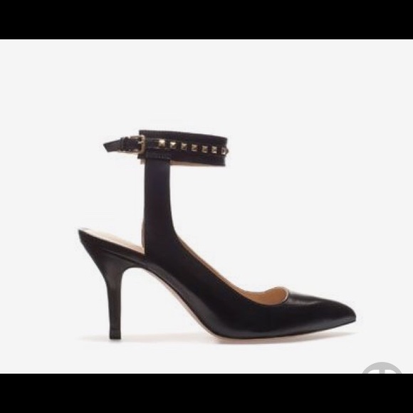 Zara Studded Ankle Strap Heels - Picture 7 of 8